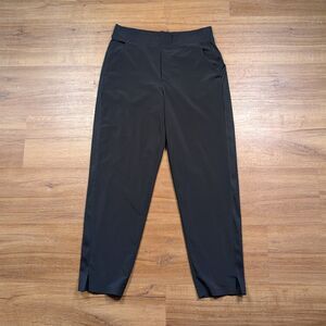 Athleta Brooklyn Mid Rise Ankle Pants Women Sz 6 Black Stretch Wrinkle Resistant